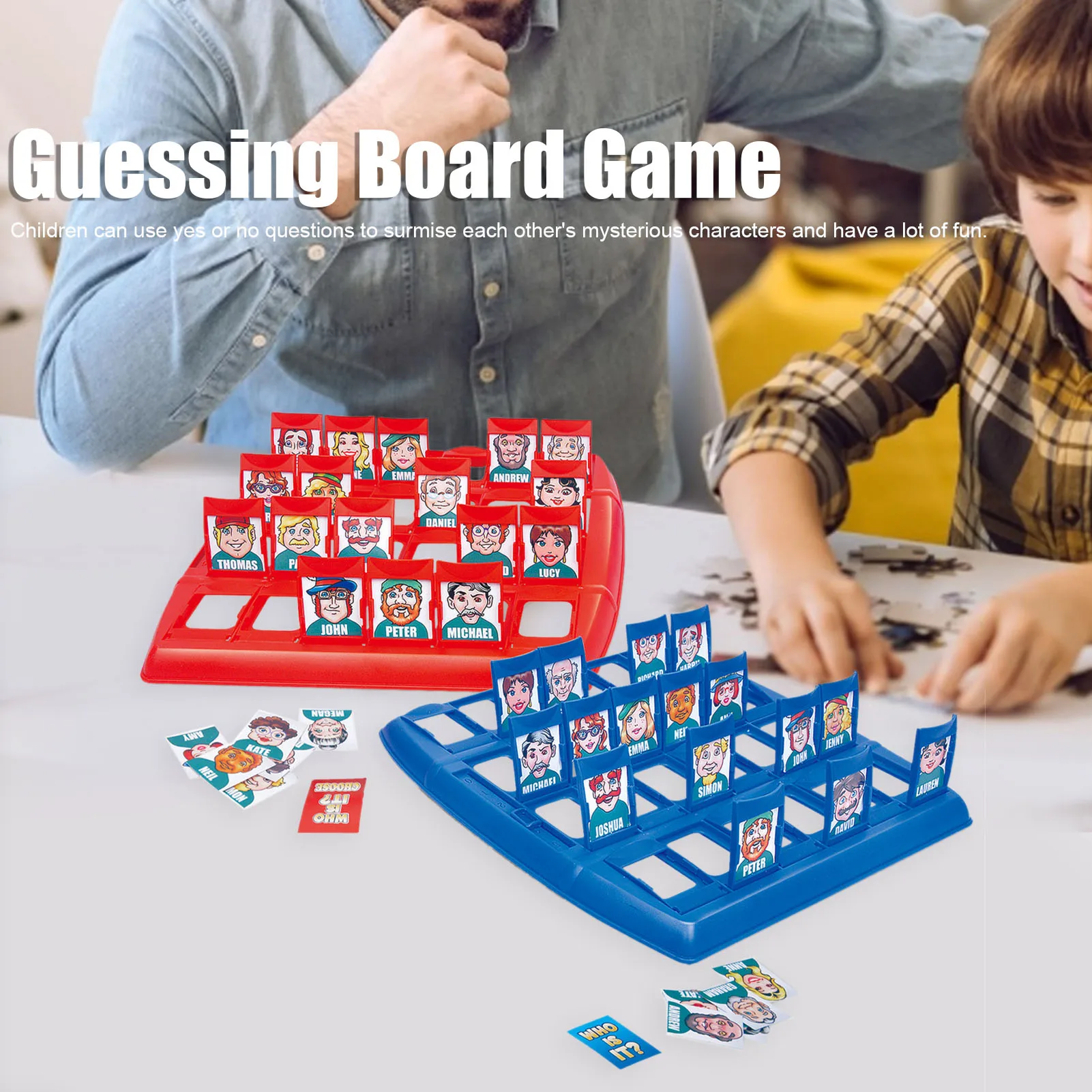 Who Is It Classic Board Games Interactive Party Game Family Memory Guessing Game Kids Funny Montessori Antistress Toy Gift