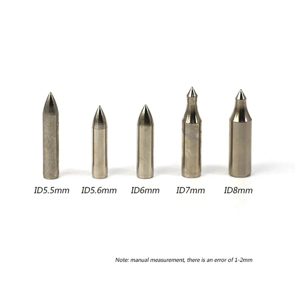 الرماية 50 قطعة نصائح الميدانية نقاط الهدف الغراء على رأس السهم رؤوس السهم ل OD 5.6/5.5/6/7/8 مللي متر الخشب السهم الألياف الزجاجية أسهم الكربون