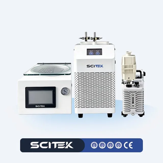 COOFULL SCITEK Laboratory Equipment 2000rpm Integrated Vacuum Centrifugal Concentrator Built-in Diaphragm Pump