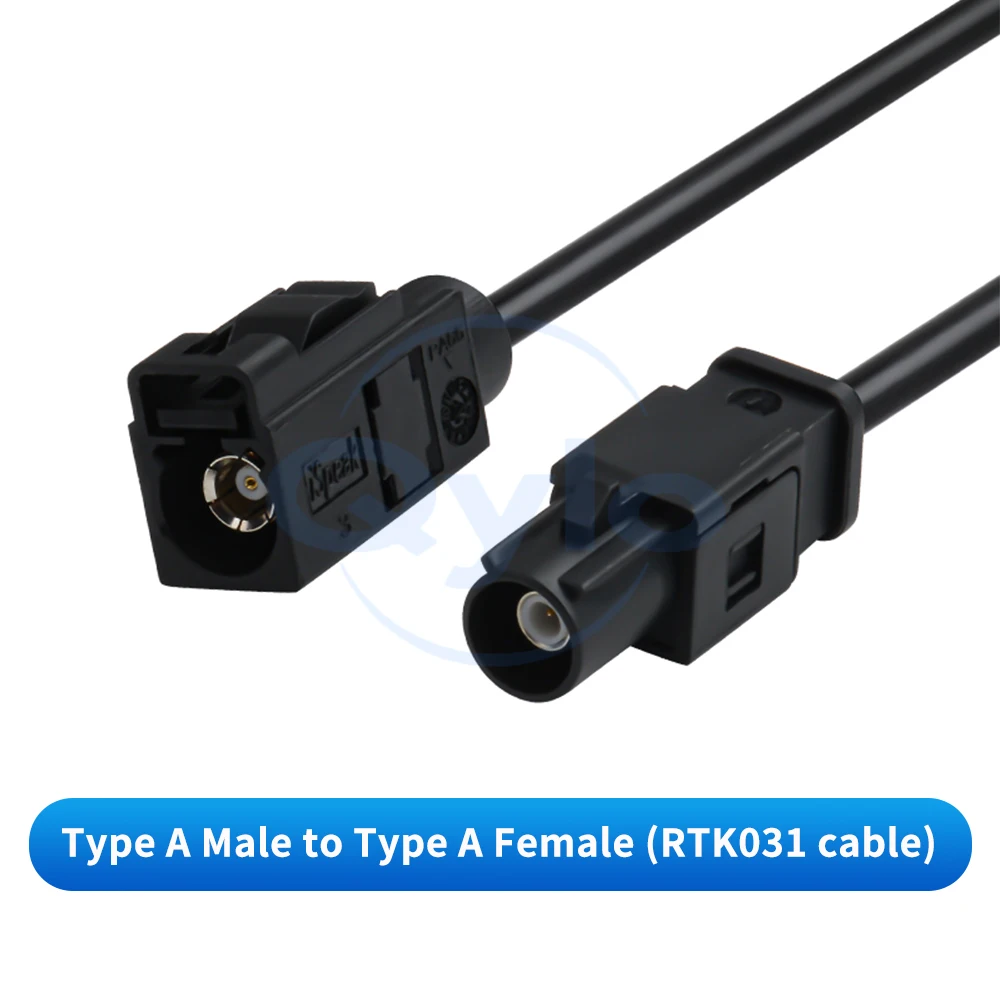 FAKRA-JK Straight Male to Straight Female Reversing Camera Video Cable Adapter SYWV50-2/RTK031 Coaxial Cable (1 pcs)