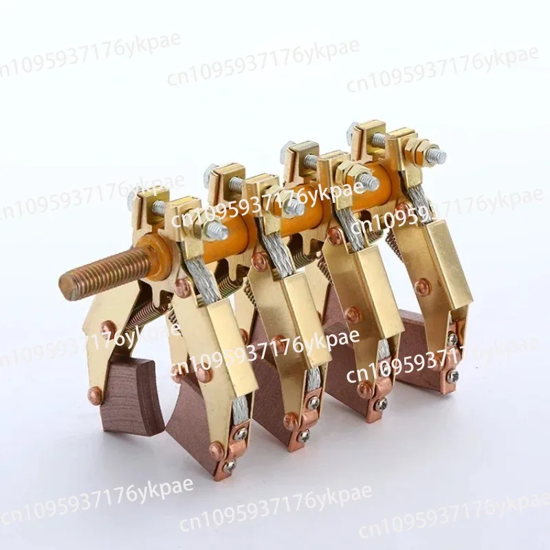 

220 V motor brush holder assembly 380 V universal herringbone bracket brush holder / high power V-shaped copper brush holder