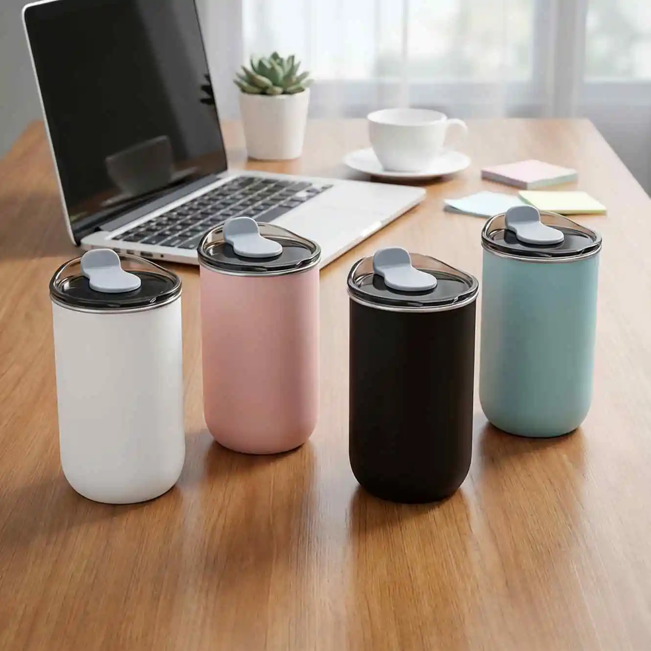 Tasse à café en acier inoxydable 300 ml avec couvercle, mug isotherme simple, bouteille thermique, tasse thermos résistante à la chaleur, vaisselle de boisson