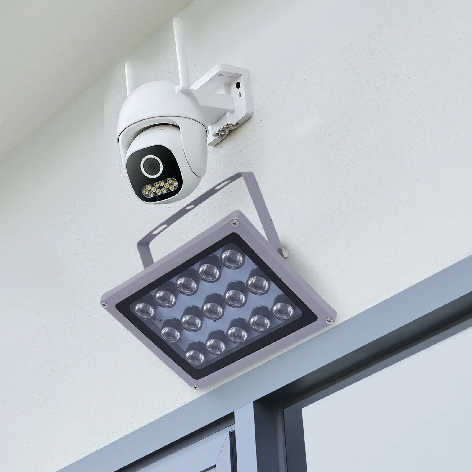 IR Spotlight 15 LED Infrared Wide Angle Headlight Night Vision Light Illuminator Lamp Waterproof Outdoor Surveillance Camera