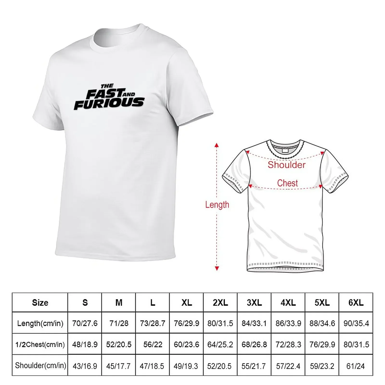 New logo fast and forious T-Shirt custom t shirt cute tops anime clothes slim fit t shirts for men