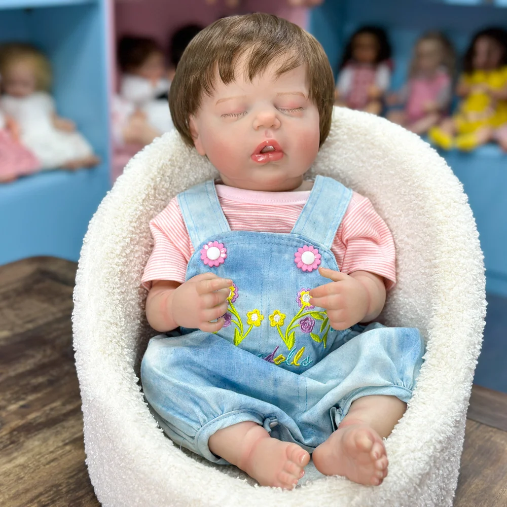

20-Inch Reborn Doll, Soft And Mellow, Simulates A Baby, Can Sit And Lie Down, Can Be Bathed In Water, Kissed.Vinyl Doll W-2170