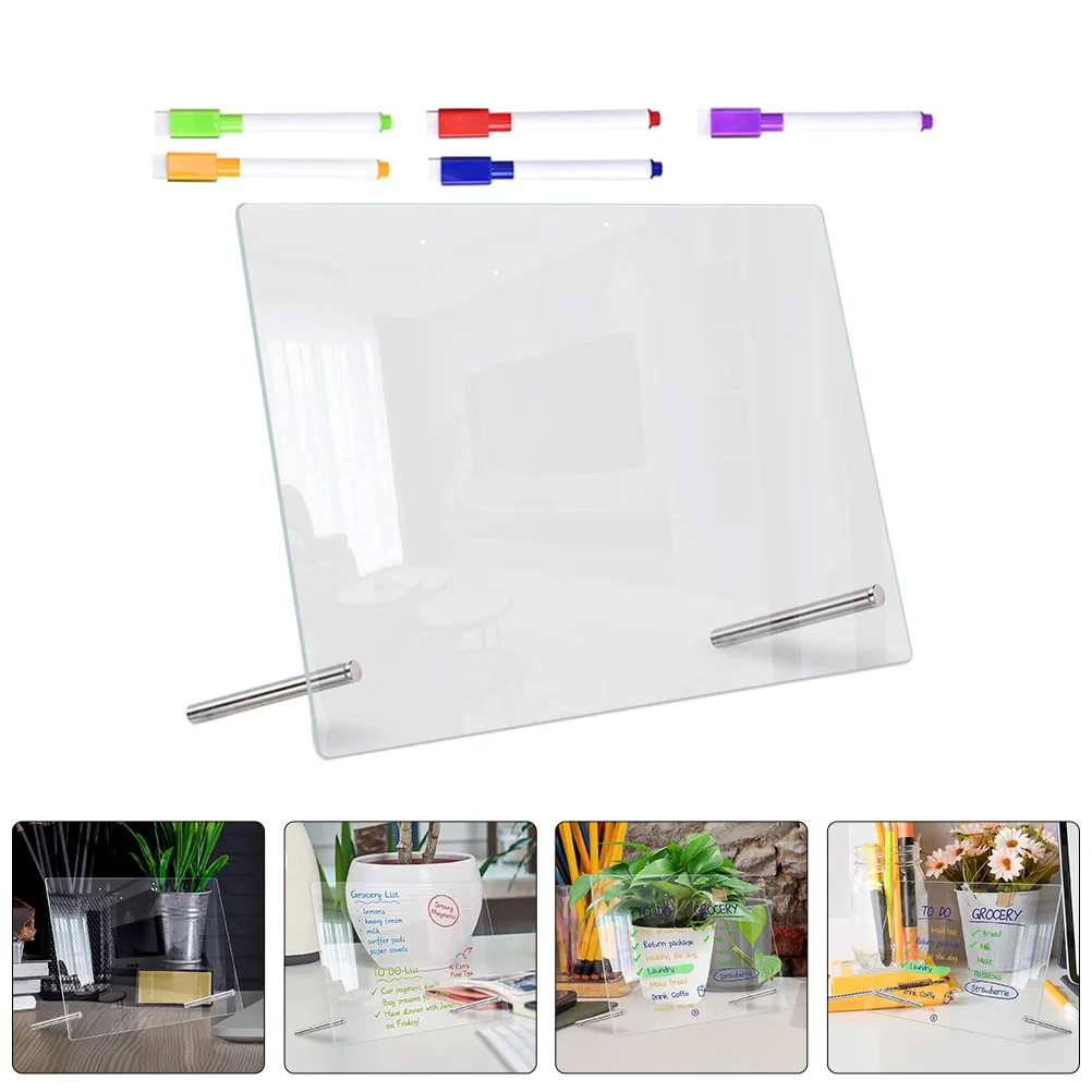 Clear Dry Erase Board Desk Calendars Office Acrylic Writing Note Multi-function Memo