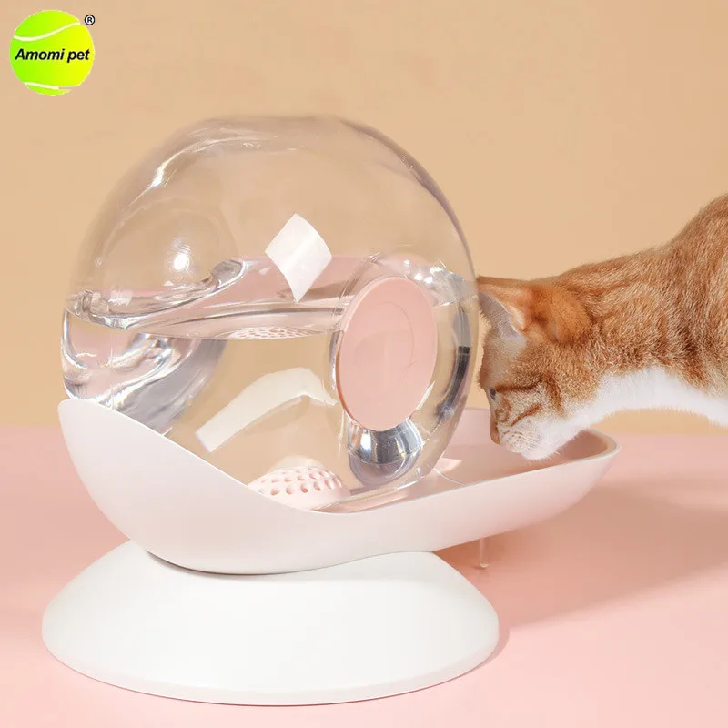 Automatic Cat Water Fountain Feeder Cute Snails Shape Pet Cats Drinking Dispenser 2.8L Large Capacity Water Feeder for Cats