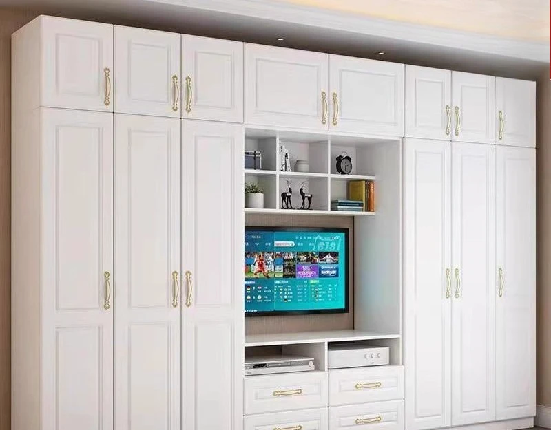 

Modern simple integrated combination small apartment bedroom assembly wooden door multi-functional locker