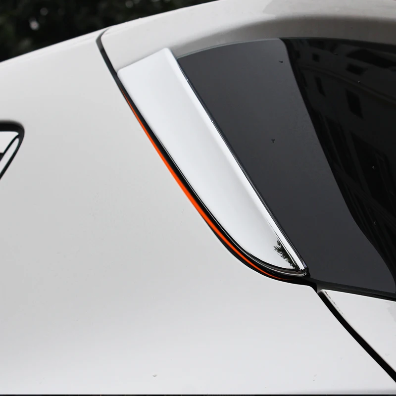 For Ford Escape Kuga 2013 2014 2015 2016 2017 2018 Chrome Rear Trunk Window Spoiler Cover Side Pillar Post Trim Molding Garnish