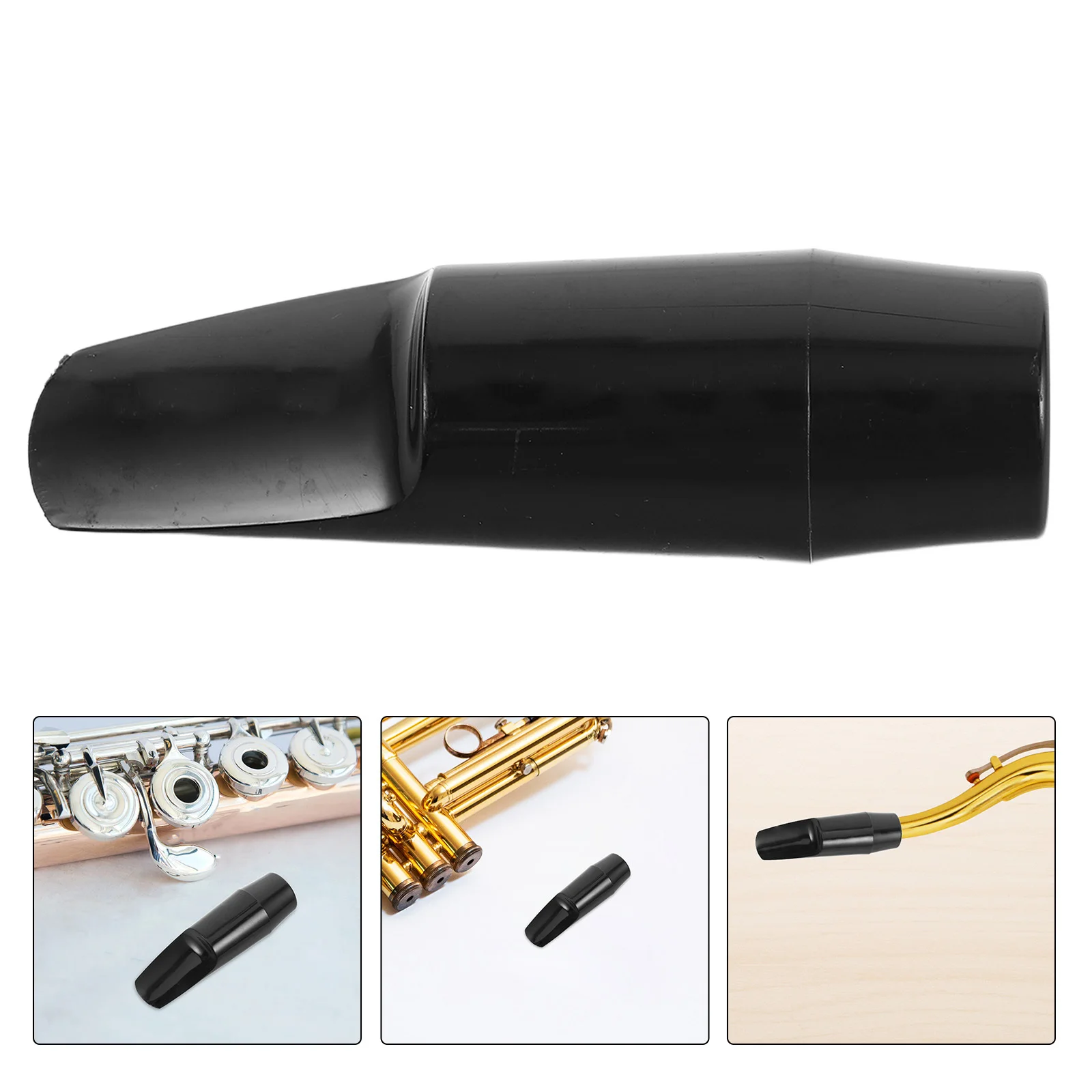 

Black Alto Saxophone Mouthpiece Precision Craft Jazz Classical Music Plastic Saxophone Tools Alto Sax Mouthpiece Kit