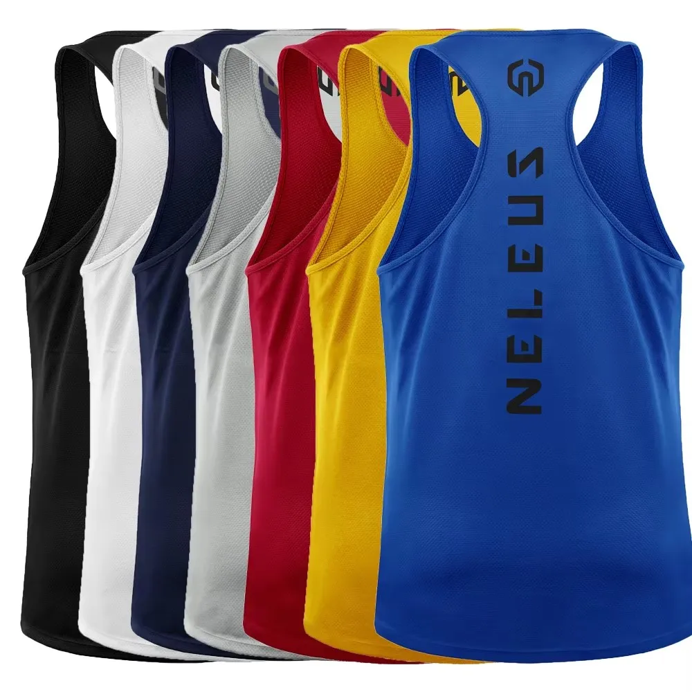 Quick Dry Breathable Running Singlet Men Women Track Marathon Training Vest Light Sleeveless Top For Gym Basketball Sports Exam