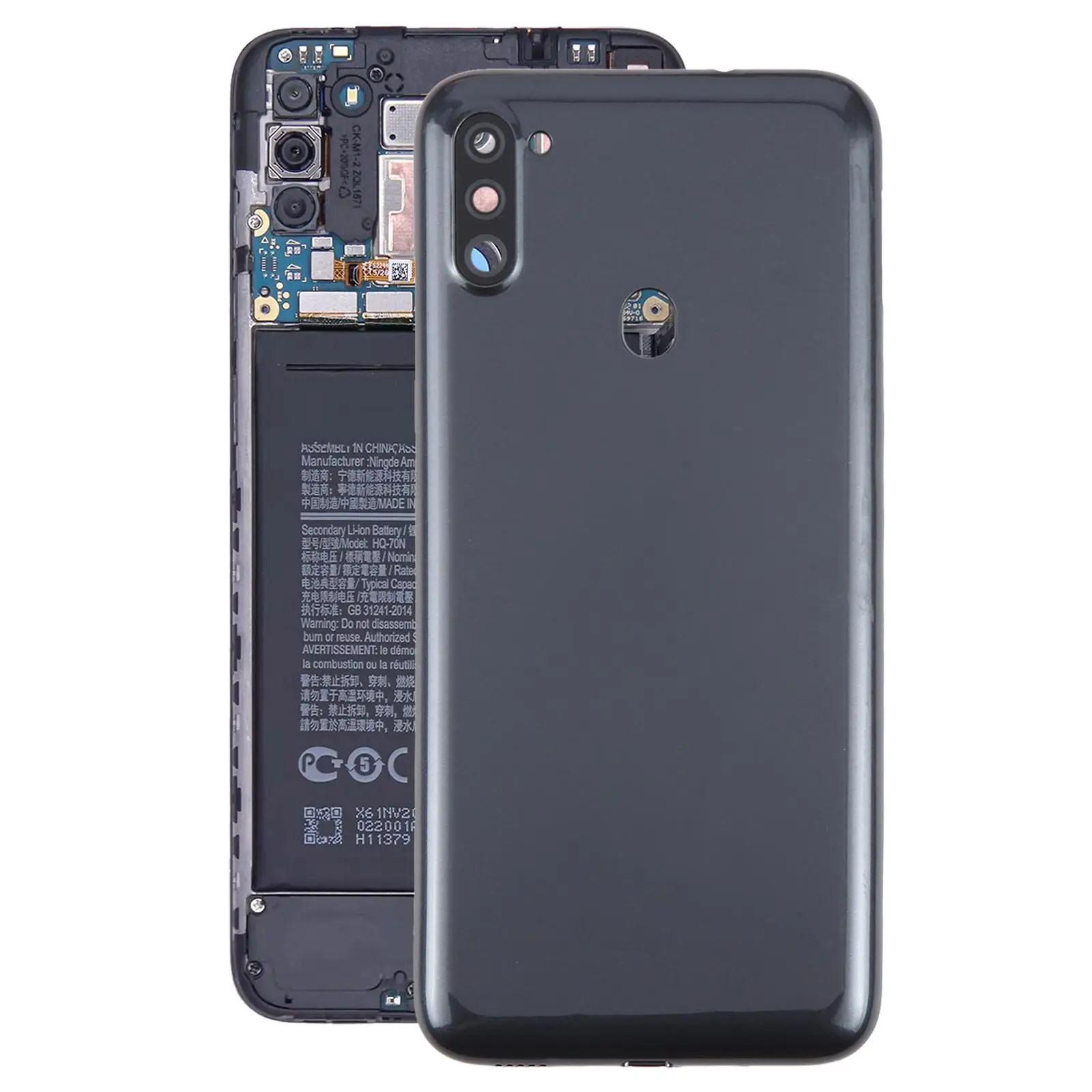 Задняя крышка с объективом камеры для Samsung Galaxy A11 SM-A115F, сменный чехол для батарейного отсека