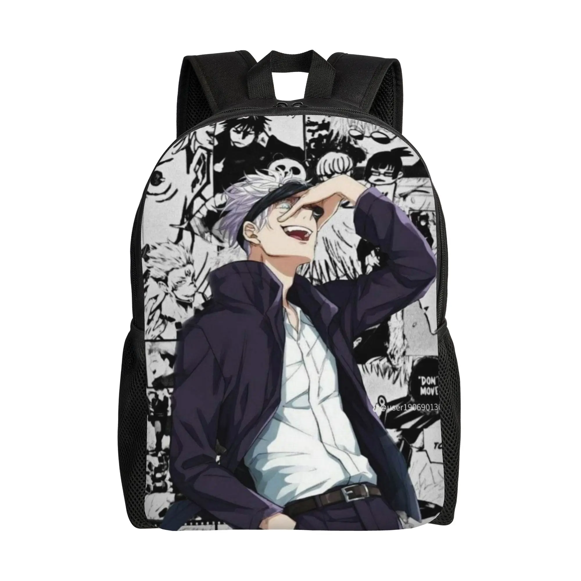 Jujutsu Kaisen Bookbag Back to school season Satoru Gojo (18)  Daily Backpack