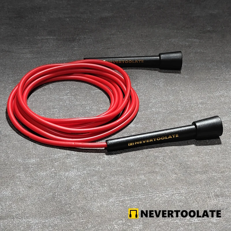 NEVERTOOLATE RA handle speed rope 3.5 metri 150g super long 6mm pvc vinyl rope corda più lunga fitness crossfit corda per saltare con perline