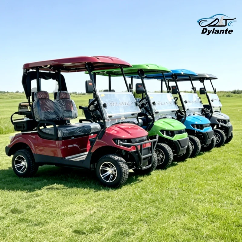 Dylante Popular Recreation Club Vehicles: 2-6 Seat Electric Golf Cart with Lifting and Off-Road Functions and 120AH Battery