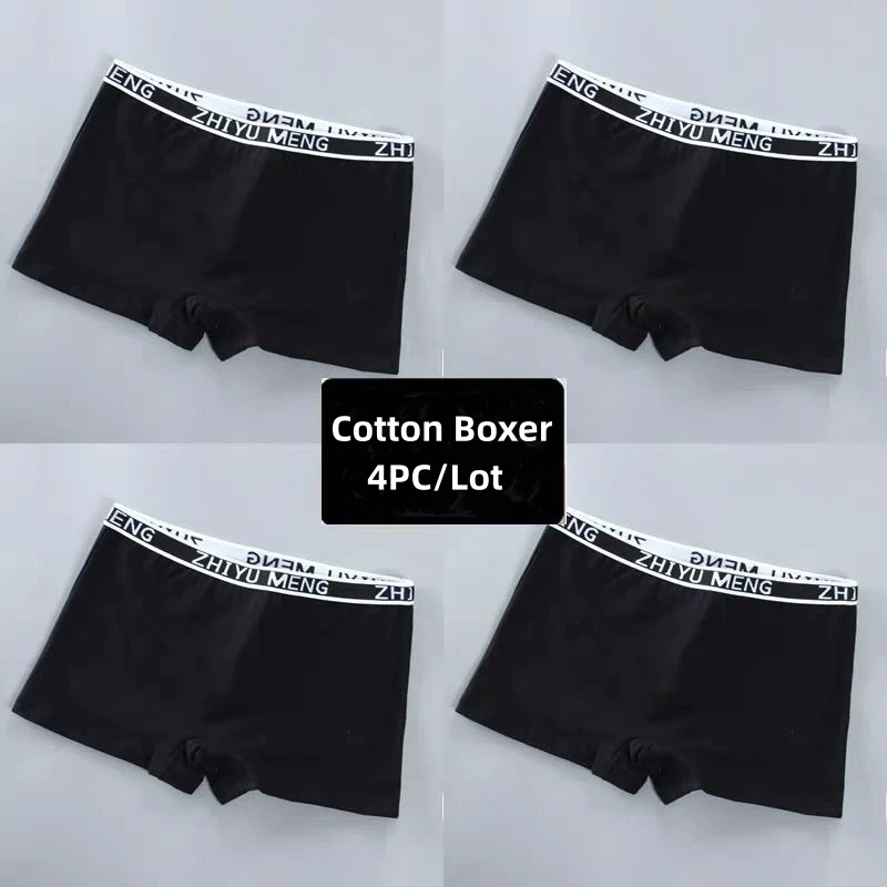 

4pcs Girls Briefs Panties Underwear Cotton/Spandex Boxer Teens Teenage Young Children 10-16Years