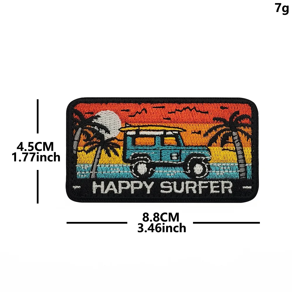 Outdoor-Abenteuer Bestickter Moral-Patch Wandern Camping Surfen Klettverschluss-Abzeichen für Rucksack Hut Jacke Weste – Detail 7