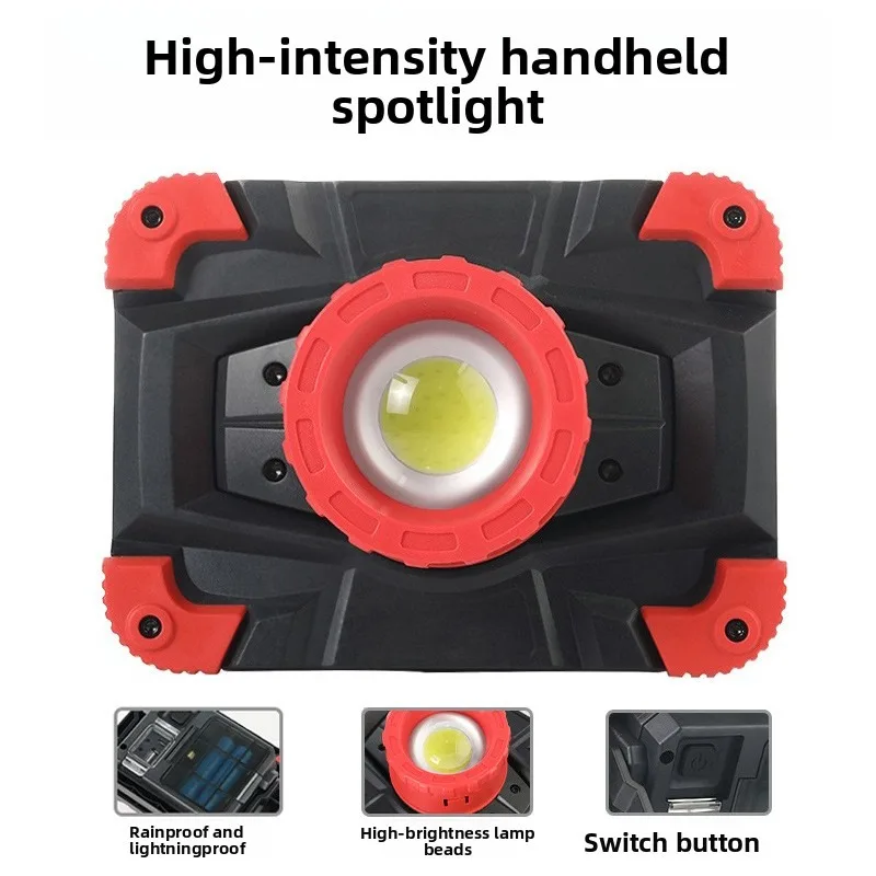 High - Power Camping Handheld Searchlight: Powerful Focused Beam, Long - Range, USB Rechargeable, Emergency Outdoor Lighting