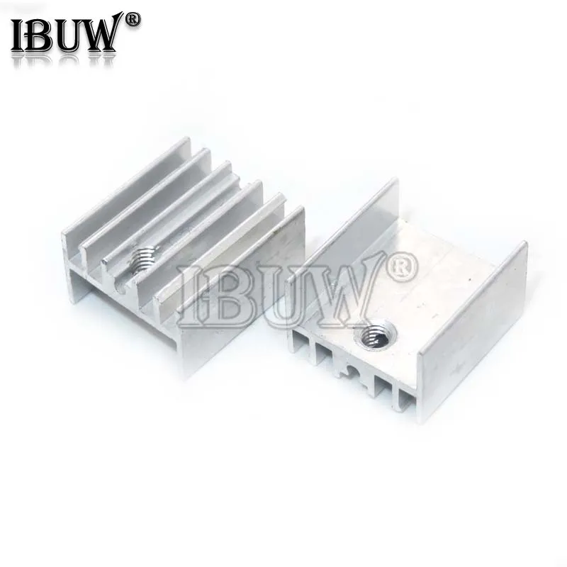 10PCS 15*10*16/20/22/25/30/35/40/50 Transistor Aluminum Heatsink Radiator For Transistors TO-220 TO220