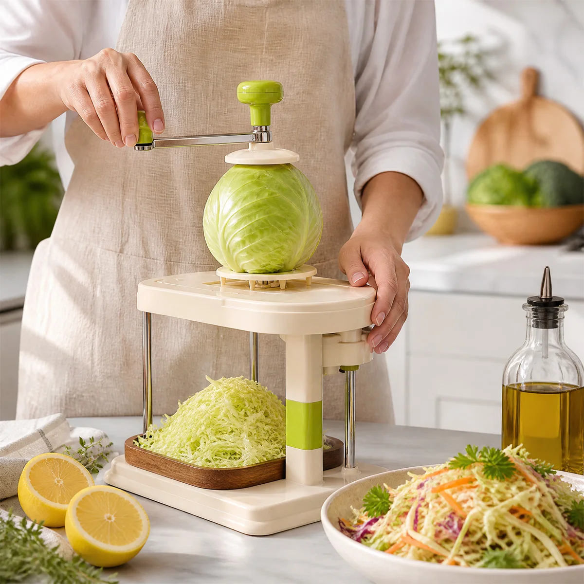 Popular Multifunctional Vegetable Cutter Manual Slicer Cabbage Shredding Cutting Machine French Fries Kitchen Tool