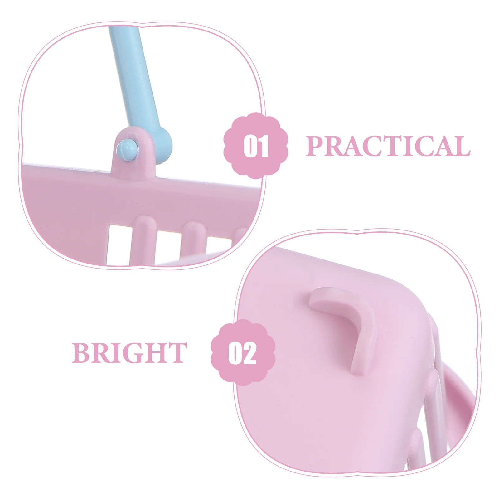 ตะกร้าช้อปปิ้งขนาดเล็ก 3 ชิ้น พร้อมหูหิ้ว สำหรับเด็ก เล่นเลือกซื้อผลไม้ ของจิปาถะ และเก็บของ