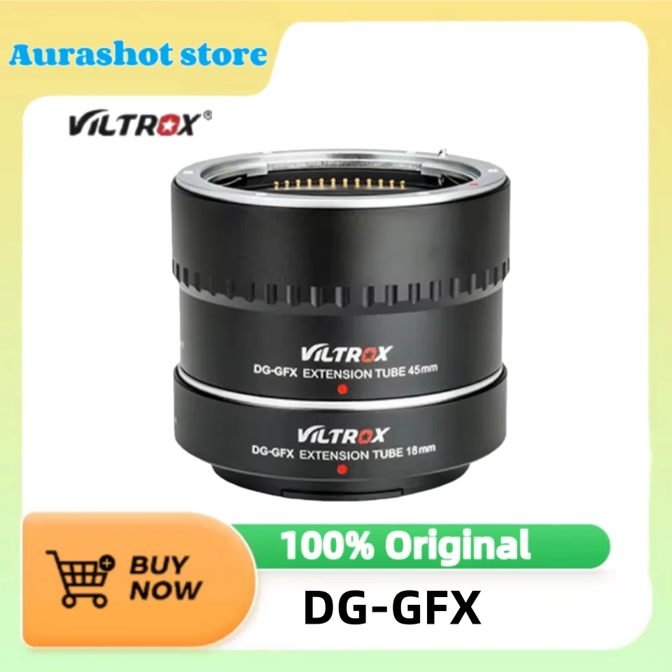 Viltrox DG-GFX Macro Extension Tube Adapter 18mm 45mm Auto Focus G Mount Ring for FUJIFILM GFX50S GFX50R GFX100 Cameras
