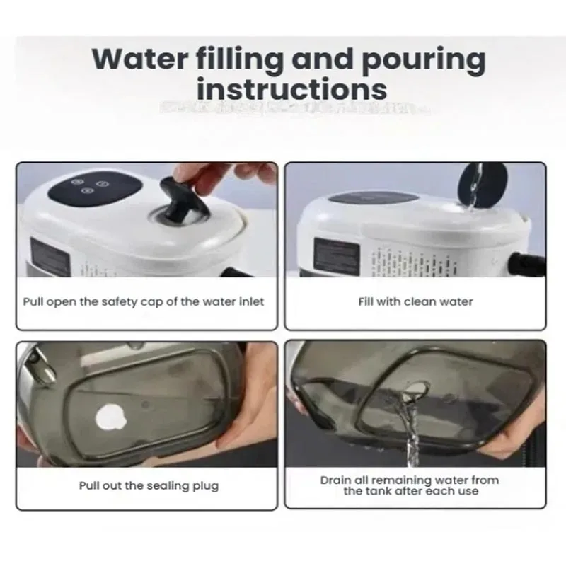 Touch Control Mini Portable Handheld Steam Cleaner High Temp High Pressure Household Kitchen Car Window Steam Washing Machine
