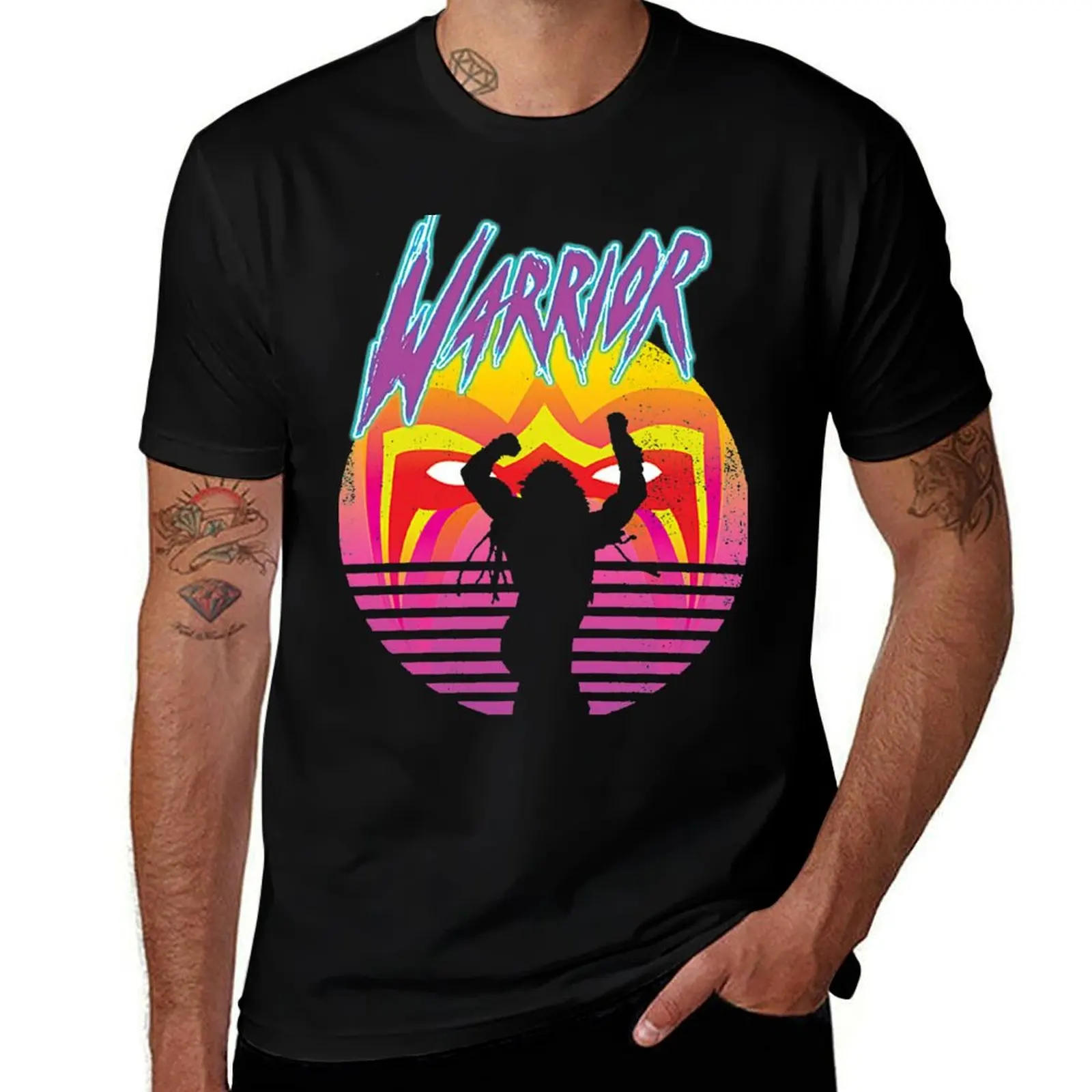 

Ultimate Warrior T-Shirt t shirts for man graphic funny g man t shirts for men t shirts cotton 100% T-shirt