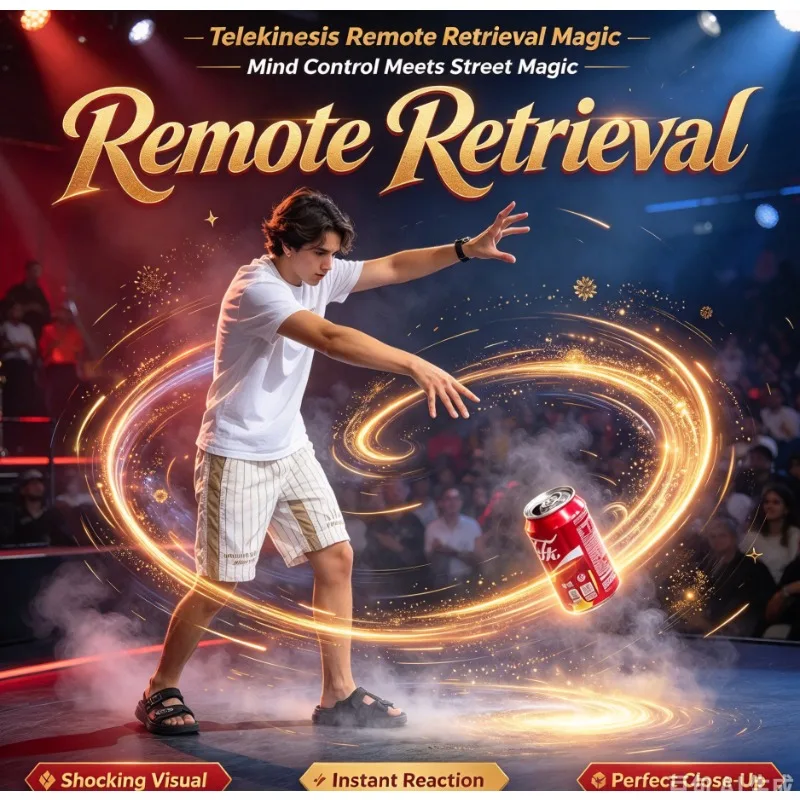 Telekinesis Remote Retrieval Magic Trick Invisible Reel Puller Float Return Gimmick Close Up Street Magician Illusion Prop