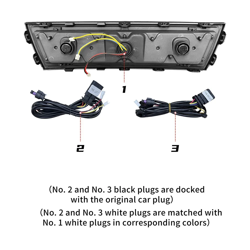 Aftermarket LED Daytime Running Lights Sequential Turn Signals and Brake Lights for Tesla Model Y Rear Bumper Light