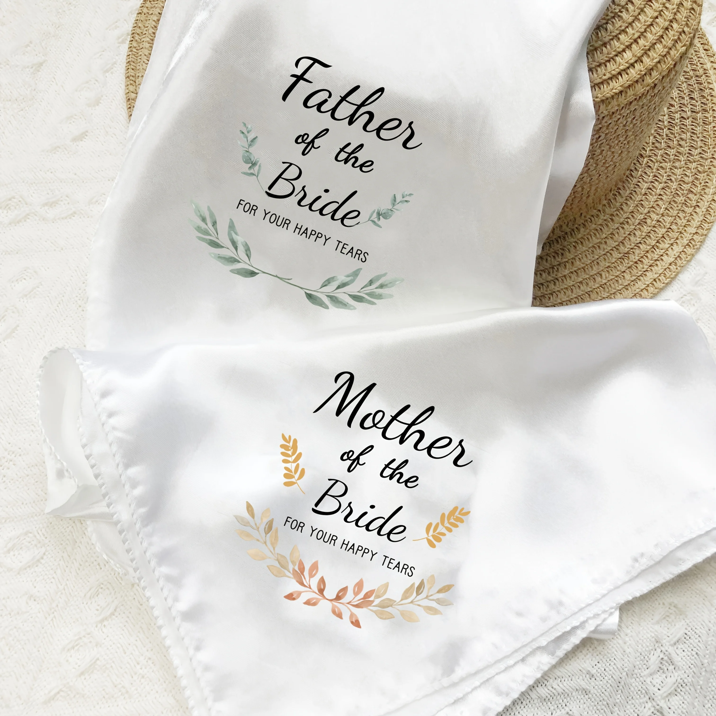 1pcs wedding party handkerchiefs for the bride's mother/groom's mother, portable and elegant, creative wedding gifts marriage