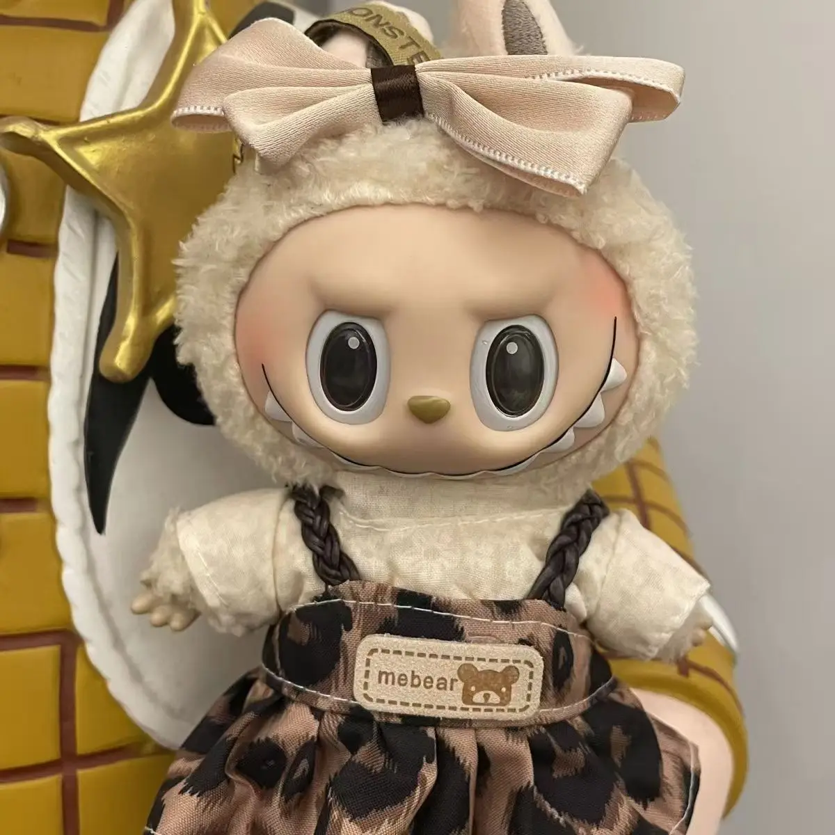 

Кукольная одежда, аксессуары для кукол Labubu 17 см, милая пижама с маской для глаз, хлопковая игрушка для корейской звезды Kpop EXO