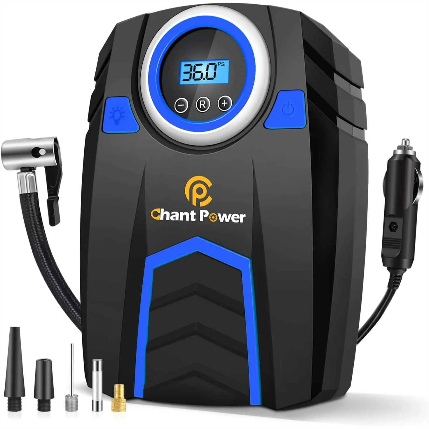 

12V DC Car Tire Pump Air Compressor with Digital Pressure Gauge, 150PSI Auto Shut Off for Tires Bicycles Inflatables, Portable