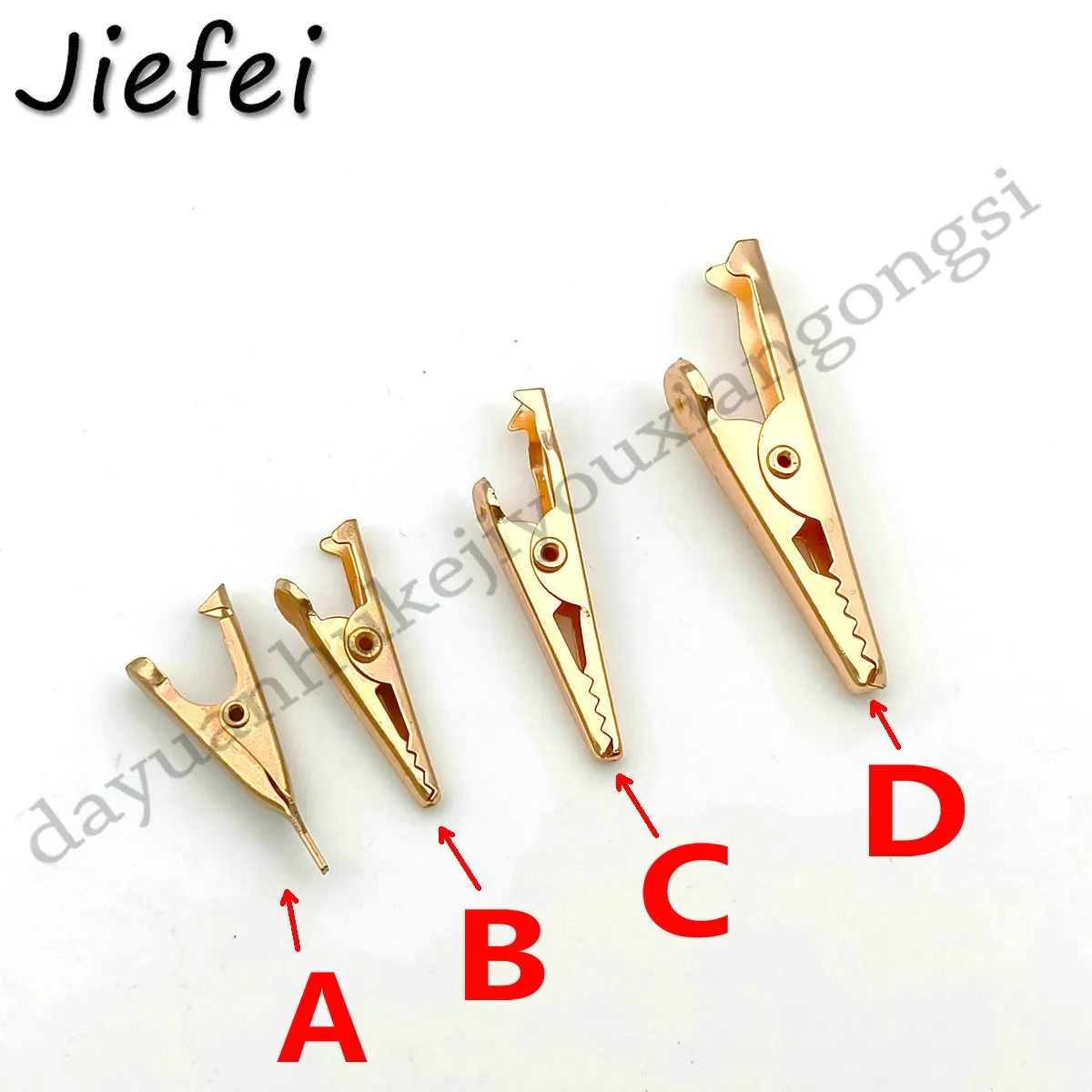 2Pcs New High Quality Brass Alligator Clip Clamp Test ProbeXIN