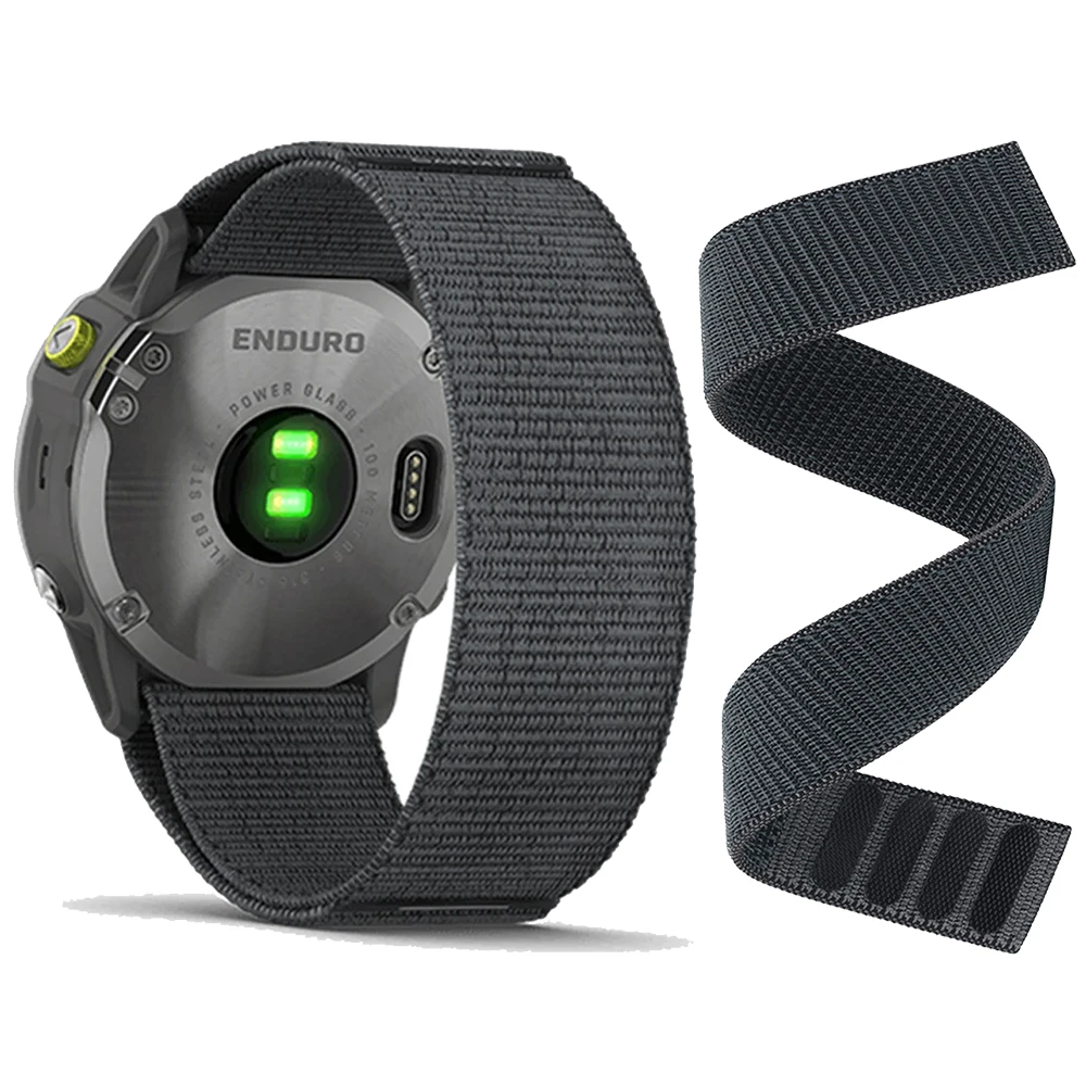 26 22mm Nylon-Armband für Garmin Tactix 8 7 Pro Delta Bravo Uhrenband für Quatix 8 47mm 51mm AMOLED QuickFit Sport Gewebtes Armband