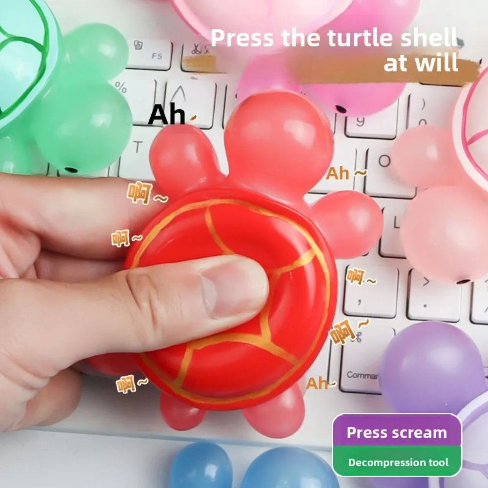 Slow Rebound Zacht Pluche Knijpspeeltje Schildpad Stress Relief voor kinderen en volwassenen Thuiskantoor Decor Cadeau Gebruik Full Color Gedrukt