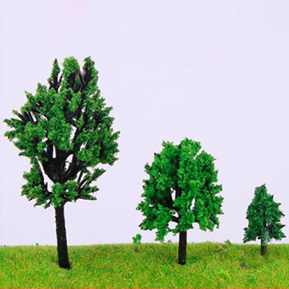 

Green Model Trees Accessories Decoration Landscape Miniature Model Railroad Scale Scenery Train Trees Brand New