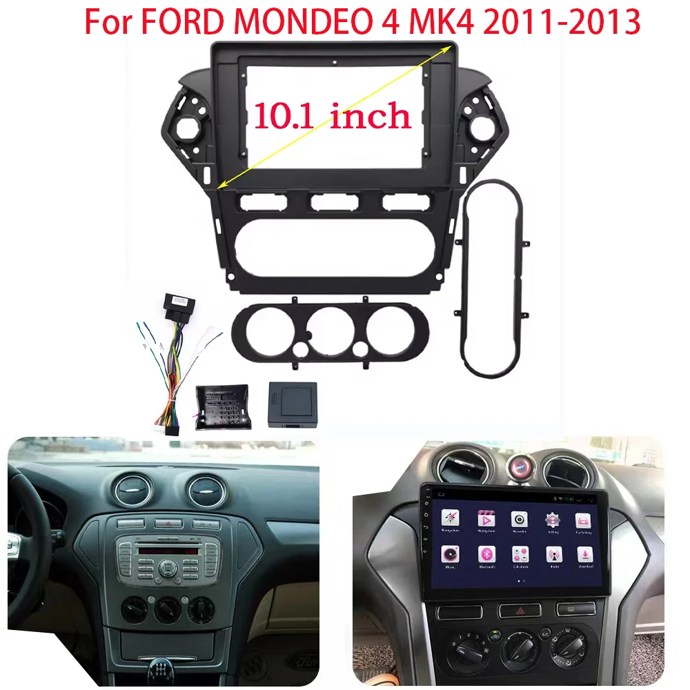 

10.1 inch Car Frame For FORD MONDEO 4 MK4 2011-2013 Android Big Screen Dash Panel Frame Fascia 2 DIN Car Android