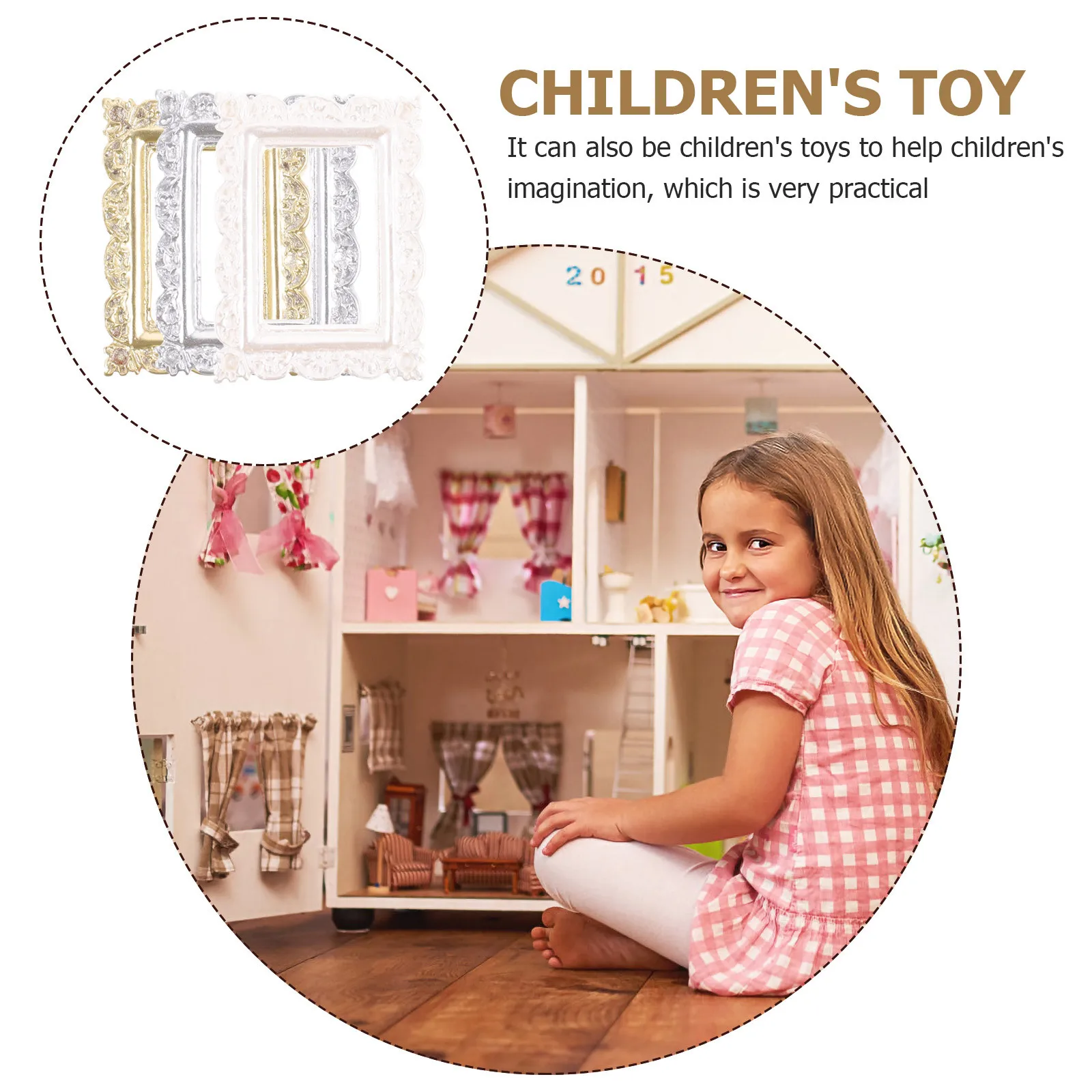 Mini cadres Photo rétro en résine, 9 pièces, artisanat de bricolage, coque de téléphone, ornement, décor Vintage, petit cadre Photo