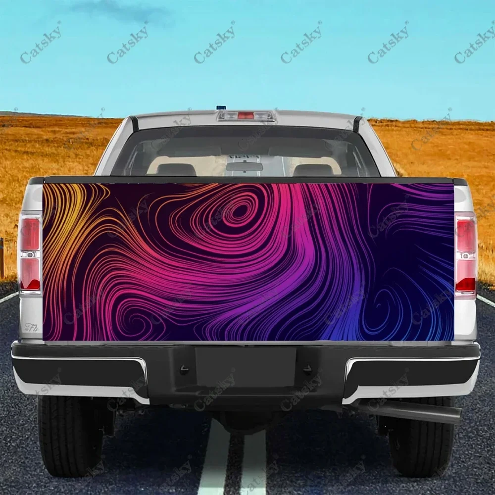 Customizable Topographic Car sticker rear car rear appearance modification package suitable for car truck sticker