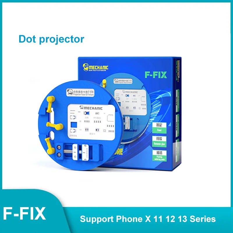 Thợ Cơ Khí F-FIX Chấm Máy Chiếu Mặt ID Gắn Chip IC Sửa Đèn Tín Trồng Degumming Kẹp Cho X-13Promax Sửa Chữa Nền Tảng