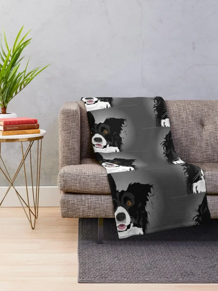 Border Collie Throw Blanket Thermals For Travel Sofas Hairy Blankets