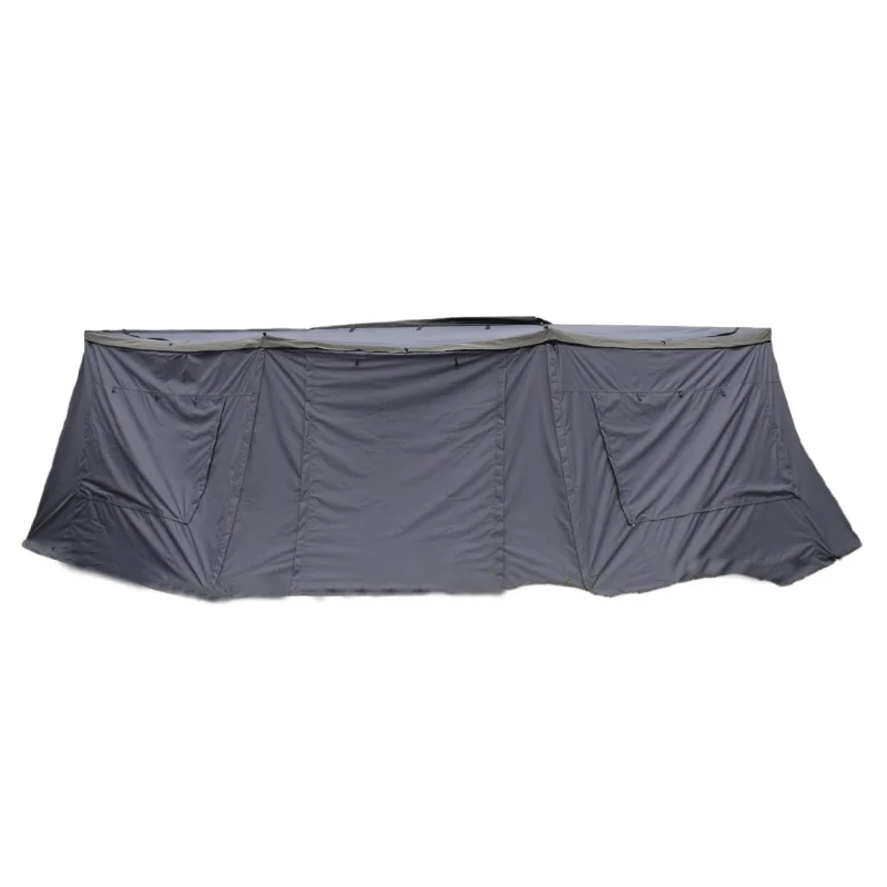 مظلة جانبية للسقف 4X4 مظلة سيارة بزاوية 180 درجة مع حاوية جدران جانبية #2