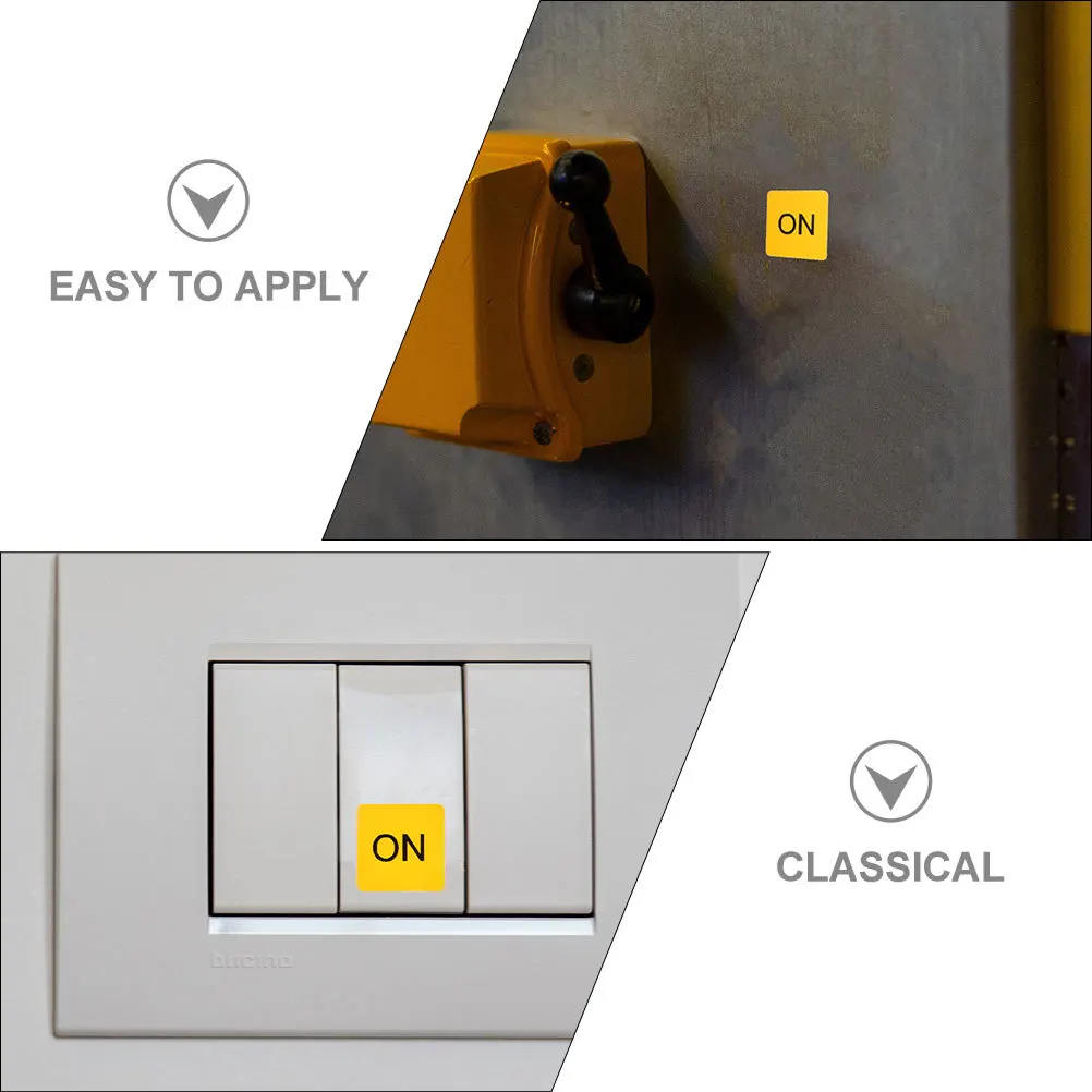 

12pcs Pvc Switch Button Stickers Waterproof No Residue Glow Dark For Home Light Switch Decor On Label Safety Warning Sticker