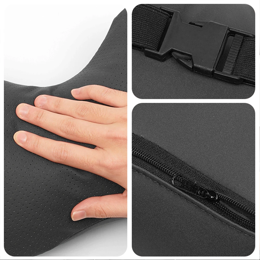 Car Seat Safety Headrest Pad Auto Emblem Neck Pillow For VW Golf T‑Roc Tiguan Polo ID.4 ID.7 Passat T‑Cross Taigo Atlas Beetle - view 6