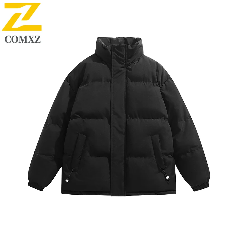 معطف سترة رجالي 2025 شتاء دافئ يندبروف في الهواء الطلق عداء ببطء معطف الكورية نمط المشي لمسافات طويلة السفر الثلوج الباردة برهان الحشو معطف