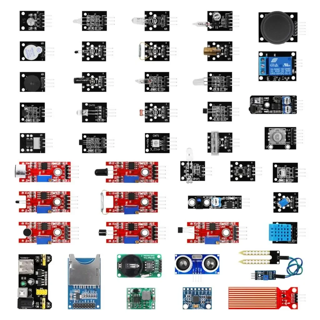 45 in 1 Sensor Module Starter Kit Sensor Module Starter Learning Suit Better Than 37 in 1 Sensor Kit for Arduino/MEGA2560