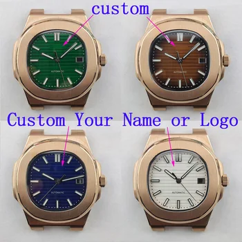 NH35 case 41mm nh35 watch case nh35 dial hands custom logo watch NH36 case nh35 movement 8215 watch accessories parts