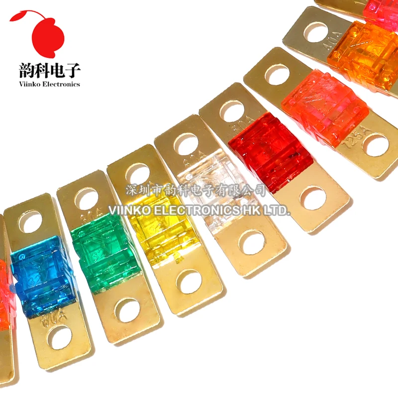 5pcs ANS FUSE 20A 30A 40A 50A 60A 70A  ANL Gold Plated Stud Fuses Mini Stereo Audio AFS Fuse 80A 100A 125A 150A 175A