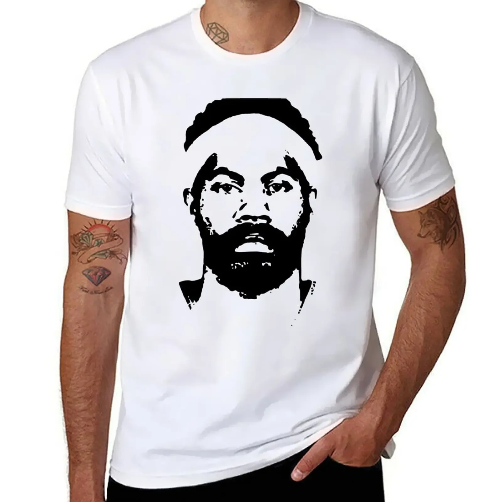 Rasheed Wallace Fan Sheed Face UNC Blue North T-shirt blacks plus sizes mens white t shirts